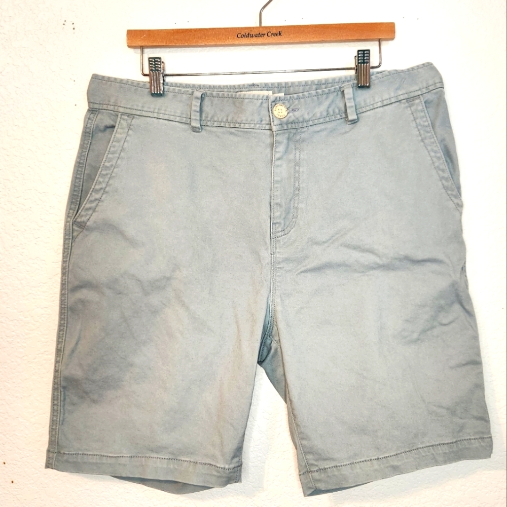 Fundamental Coast‎ LA Light Blue/Gray Men's Chino Shorts, Size 36